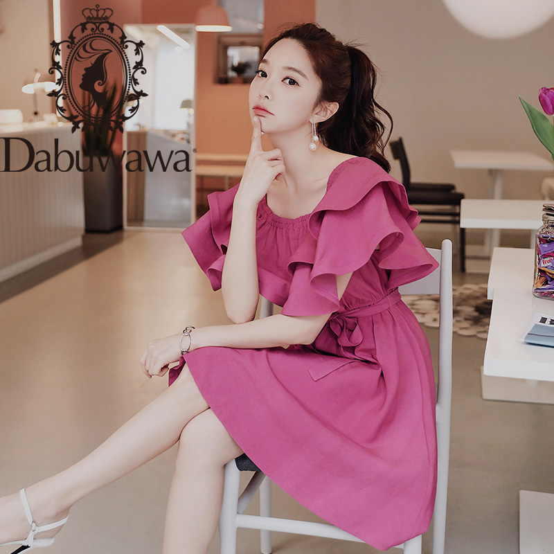 Dabuwawa Foldover Front Off Shoulder Pleated Dress Women Solid Ruffle High Waist Dresses Female Glamorous Summer DN1BDR037 210520, Pink
Dabuwawa Foldover Front Off Shoulder Pleated Dress Women Solid Ruffle High Waist Dresses Female Glamorous Summer DN1BDR037 210520, Pink