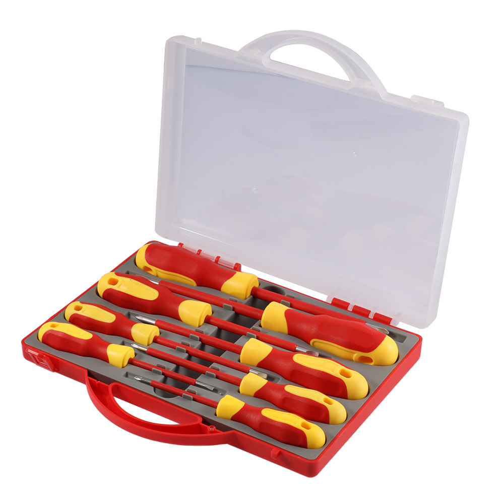 8Pcs Insulated Screwdriver Set Slotted Torx Magnetic Screwdriver Bits Double End Phillips Screw Bit Set For Electricians Tools