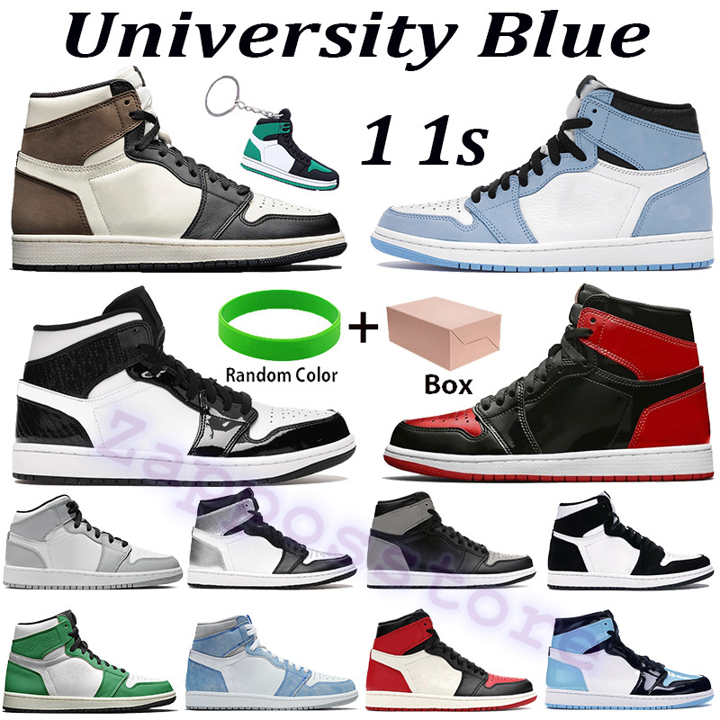 Newest quality 1 1s basketball shoes university blue high dark mocha mid light smoke grey patent bred shadow men women sports sneakers, Bubble wrap packaging
Newest quality 1 1s basketball shoes university blue high dark mocha mid light smoke grey patent bred shadow men women sports sneakers, Bubble wrap packaging
