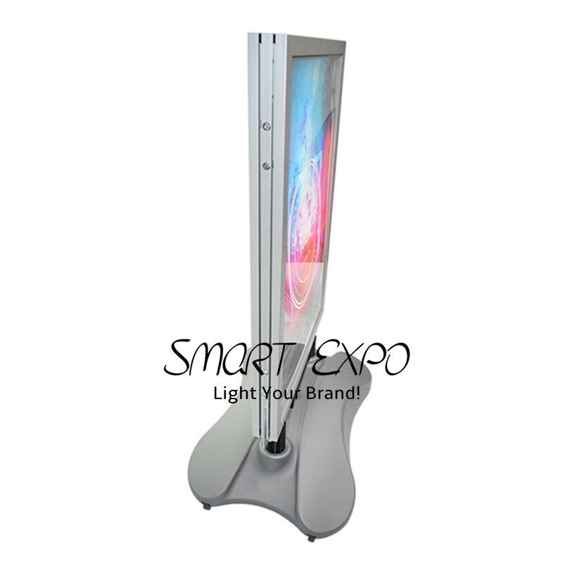 Outdoor A1 LED Poster Stand Advertising Display Illuminated Sign Board with Water Tank Base