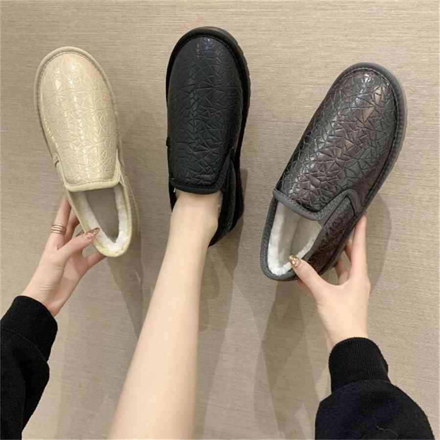 Winter Women Boots Ladies Female Brand Fashion Designer Loafers Flat Shoes Luxury Leather Fur Ankle Snow Boots for Women, Dark grey 
Winter Women Boots Ladies Female Brand Fashion Designer Loafers Flat Shoes Luxury Leather Fur Ankle Snow Boots for Women, Dark grey