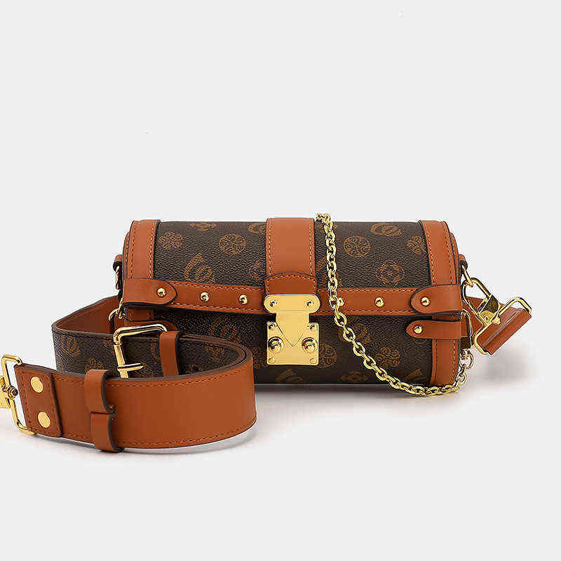 Hong Kong cylindrical bag women's 2021 trendy old flower chain one shoulder msenger bag printed Buet Bag
Hong Kong cylindrical bag women's 2021 trendy old flower chain one shoulder msenger bag printed Buet Bag