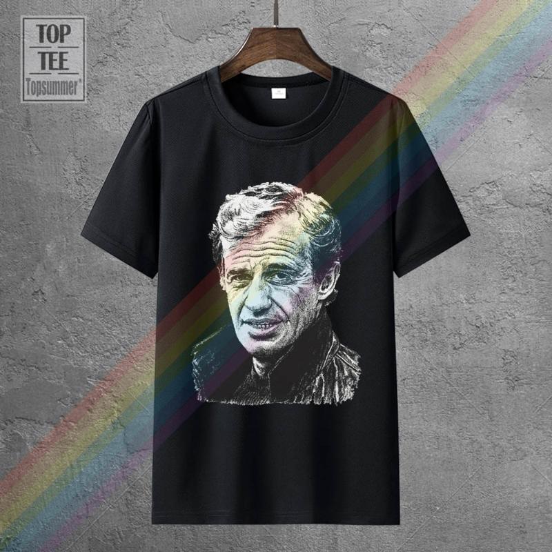 Men's T-Shirts Jean Belmondo T Shirt Bout De Souffle Pierrot Le Fou Paris Cinema Film Top Tee 100% Cotton Humor Men Crewneck Shirts, White;black
Men's T-Shirts Jean Belmondo T Shirt Bout De Souffle Pierrot Le Fou Paris Cinema Film Top Tee 100% Cotton Humor Men Crewneck Shirts, White;black