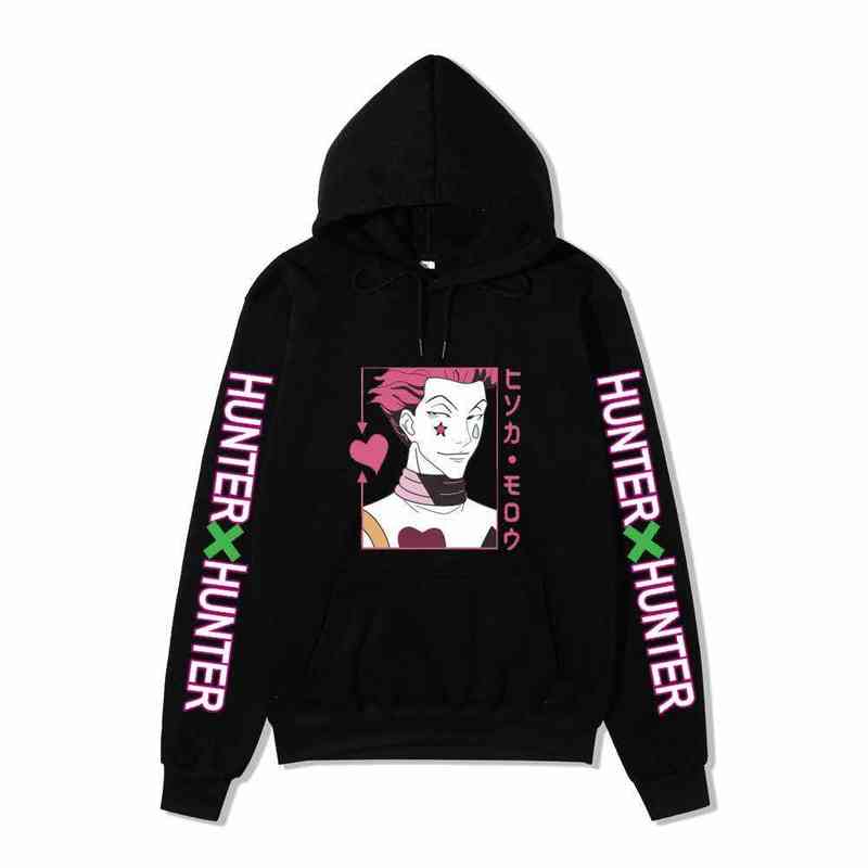 Anime Hunter X Hunter Hisoka Long Sleeve Hoodie Harajuku Hoodie Sweatshirt Unisex Tops H1227