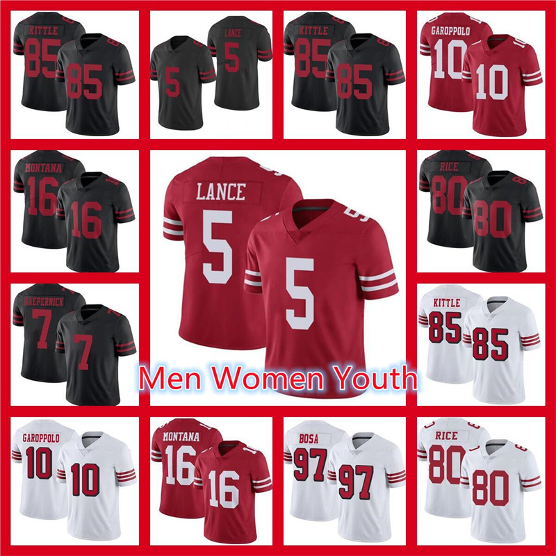 5 Trey Lance San Francisco 49ers Jersey 97 Nick Bosa 85 George Kittle Deebo Samuel Jerry Rice Jimmy Garoppolo Javon Kinlaw WOMEN Men Football Jerseys, As
5 Trey Lance San Francisco 49ers Jersey 97 Nick Bosa 85 George Kittle Deebo Samuel Jerry Rice Jimmy Garoppolo Javon Kinlaw WOMEN Men Football Jerseys, As