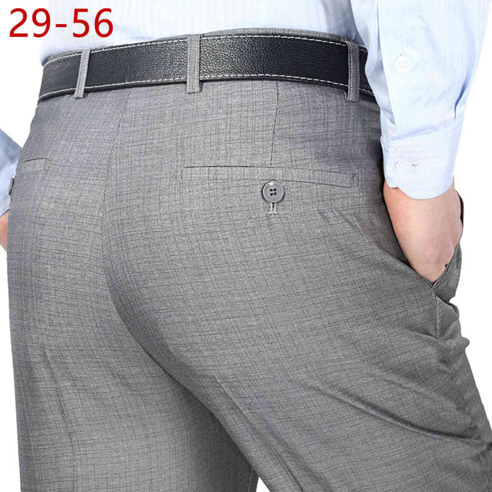 Big Size 29-56 Summer Wrinkle-Resistant Black Suit Pants Mens Clothing Baggy Double Pleated Classic Dress Pants Trousers 211111
Big Size 29-56 Summer Wrinkle-Resistant Black Suit Pants Mens Clothing Baggy Double Pleated Classic Dress Pants Trousers 211111