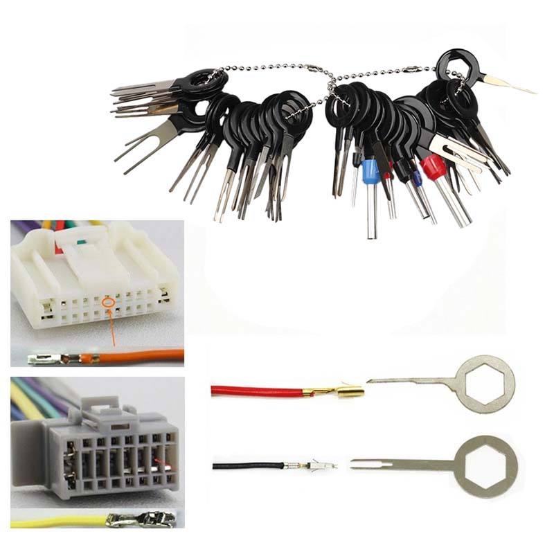 3/11/18/21/26/36pcs Car Terminal Removal Repairs Tool Kit Electrical Wiring Crimp Connector Pin Extractor Vehicle Electrico Repair Hand Tools