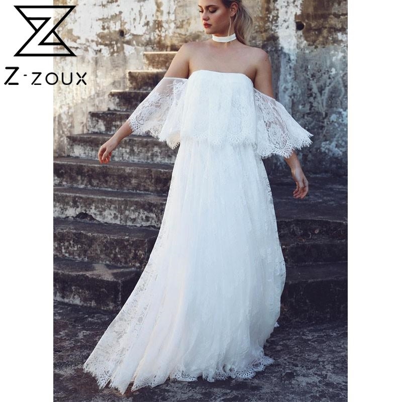 Women Dress Strapless Off Shoulder Maxi Temperament White Lace es Sexy Summer Long Bohemian es 210524
Women Dress Strapless Off Shoulder Maxi Temperament White Lace es Sexy Summer Long Bohemian es 210524