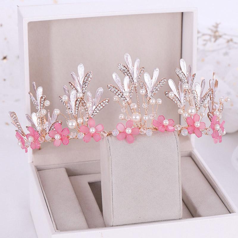 Hair Clips & Barrettes Handmade Sweet Pink Flower Tiara Crowns Branch Bridal Wedding Diadema Tiaras Decoration Accessories LB, Golden;silver
Hair Clips & Barrettes Handmade Sweet Pink Flower Tiara Crowns Branch Bridal Wedding Diadema Tiaras Decoration Accessories LB, Golden;silver