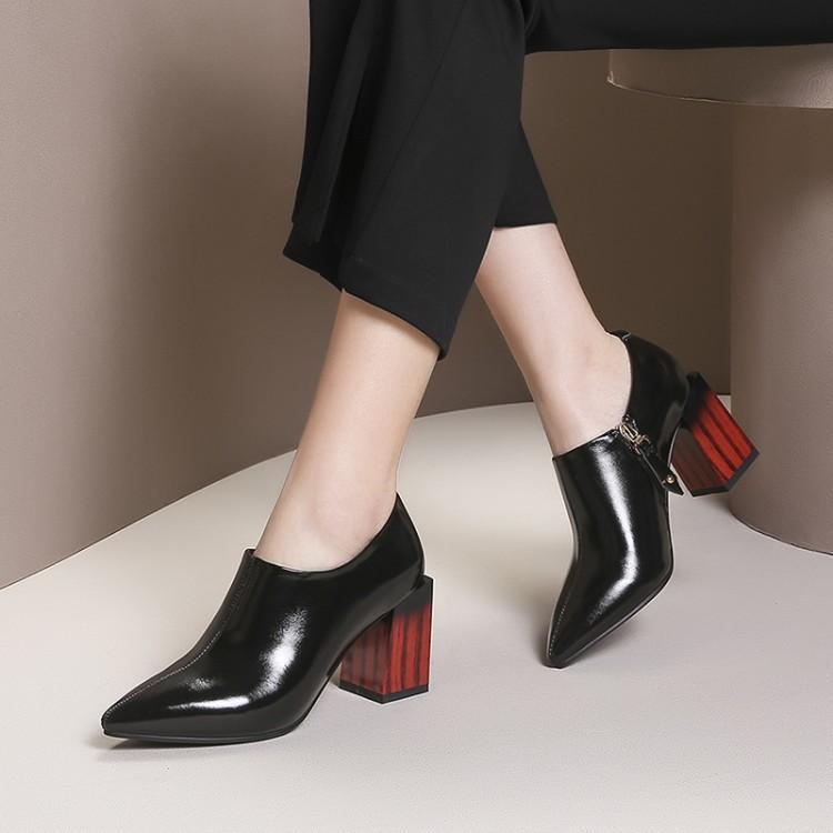 Dress Shoes Plus Size High Heel Pumps Genuine Leather Pointed Toe Party Woman Slip On Spring Summer Brand Wedding, Black
Dress Shoes Plus Size High Heel Pumps Genuine Leather Pointed Toe Party Woman Slip On Spring Summer Brand Wedding, Black