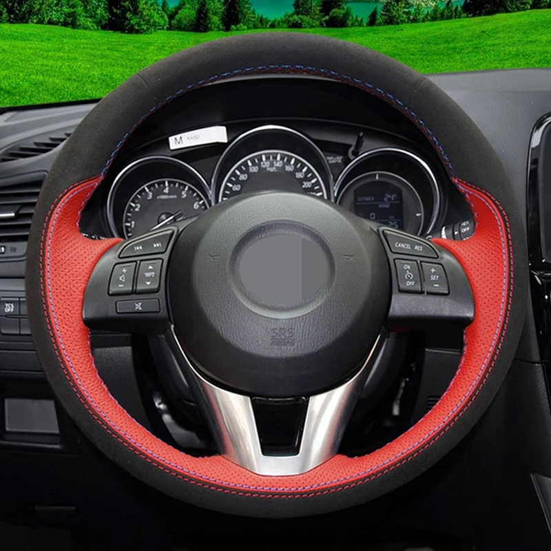 Car Steering Wheel Cover Genuine Leather DIY Hand-Stitched For Mazda 3 CX-3 2016 CX-5 CX5 Atenza 2014
Car Steering Wheel Cover Genuine Leather DIY Hand-Stitched For Mazda 3 CX-3 2016 CX-5 CX5 Atenza 2014