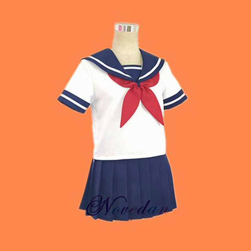 Game Yandere Simulator Cosplay Costume Ayano Aishi Uniform Chan JK School Women Outfit Sailor Suit T-shirt+Skirt Y0913