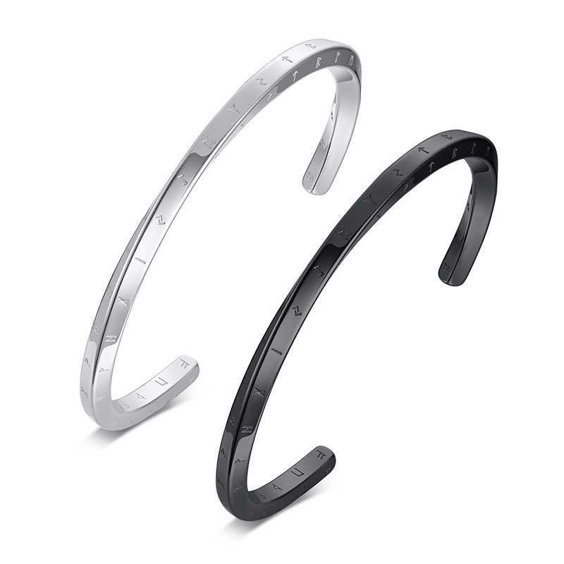 Letapi Retro Nordic Vikings Cuff Bangle Bracelets for Men Stainless Steel Mobius Norse Mythology Runes Amulet Jewelry Q0719
Letapi Retro Nordic Vikings Cuff Bangle Bracelets for Men Stainless Steel Mobius Norse Mythology Runes Amulet Jewelry Q0719