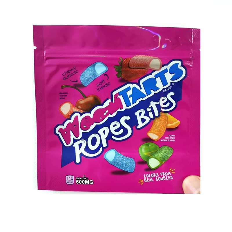 Sour Weedtarts Bag Hologram Ropes Pouch Edibles Mylar Bags Zipper Smell Proof Pack Sweetarts Gummies Packaging 500mg 600mg Package
Sour Weedtarts Bag Hologram Ropes Pouch Edibles Mylar Bags Zipper Smell Proof Pack Sweetarts Gummies Packaging 500mg 600mg Package