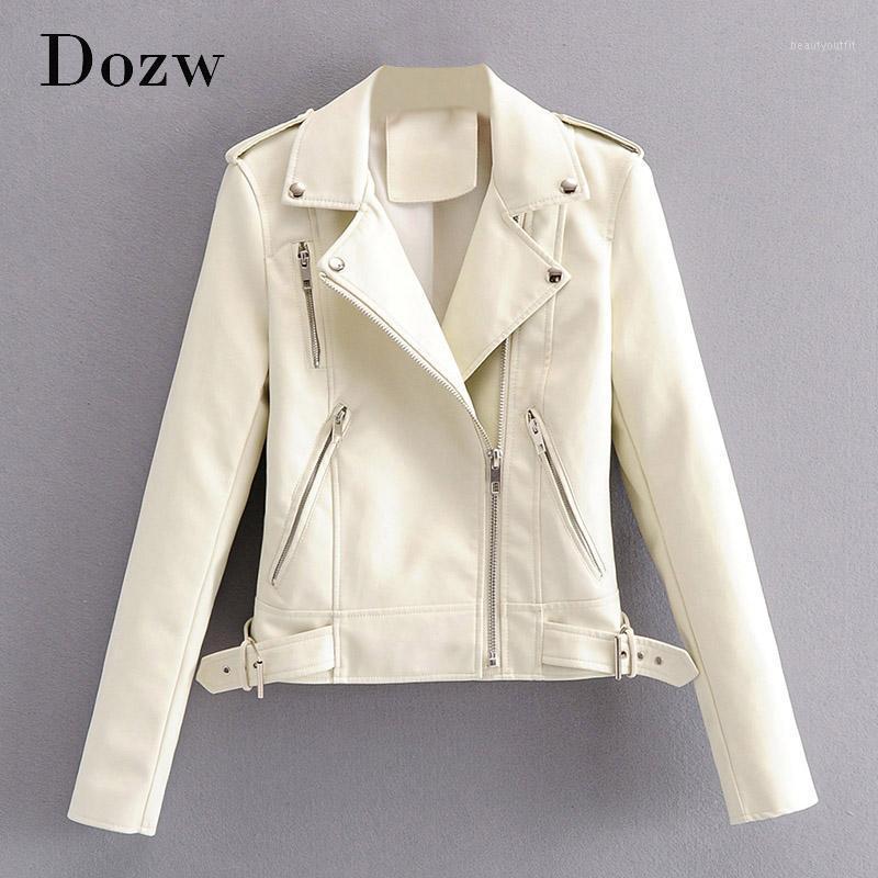 Women Long Sleeve Jacket Coat Solid Faux Leather Zipper Motorcyle Jackets Turn Down Collar Streetwear Tops Female 2021 Women, Beige
Women Long Sleeve Jacket Coat Solid Faux Leather Zipper Motorcyle Jackets Turn Down Collar Streetwear Tops Female 2021 Women, Beige