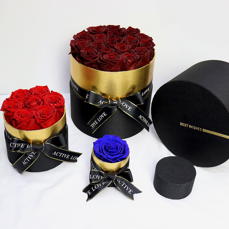 Eternal Rose in Box Preserved Real Rose Flowers With Box Set The Best Mother's Day Gift Romantic Valentines Day Gifts Wholesale 210317