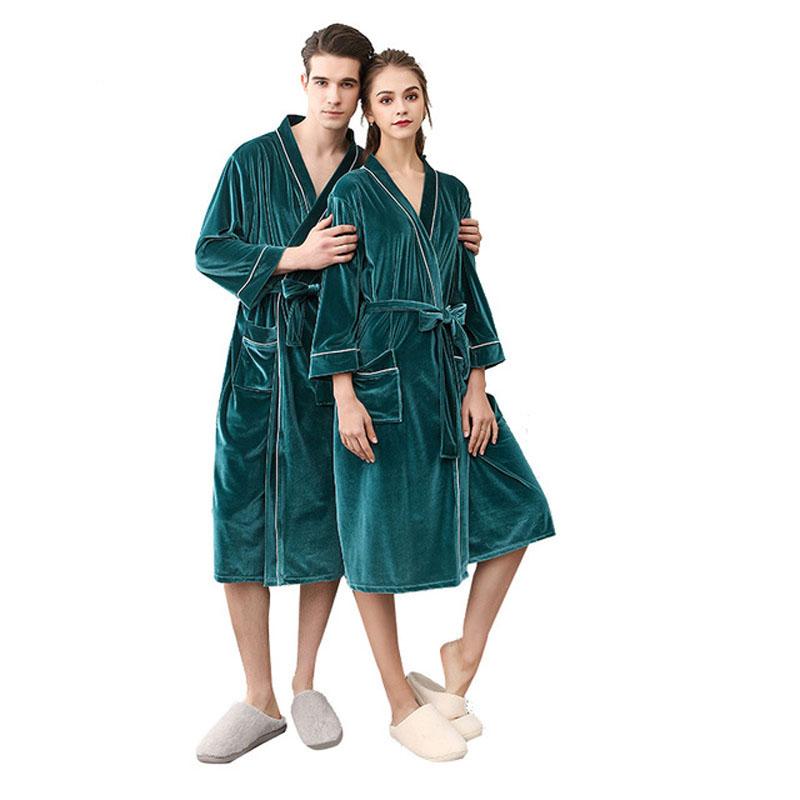 Men's Sleepwear 2021 Winter Lovers Velvet Robe Bathrobe Soft Women Long Kimono Warm Man Dressing Gown Nightgown, Peacock blue women
Men's Sleepwear 2021 Winter Lovers Velvet Robe Bathrobe Soft Women Long Kimono Warm Man Dressing Gown Nightgown, Peacock blue women
