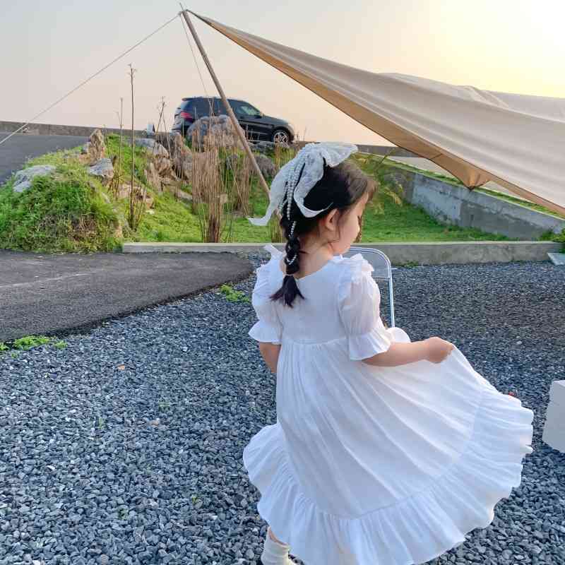 Amur monkey girl's 2021 summer fashionable foreign style Princess Dress Spanish one year old dress, White
Amur monkey girl's 2021 summer fashionable foreign style Princess Dress Spanish one year old dress, White