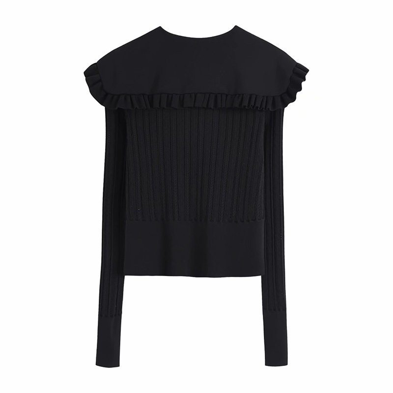 Women's Retro Jacquard Mesh Fabric Knitted Single-Breasted Shawl Lapel Laminated Decorative Solid Color Cardigan Jacket 210521