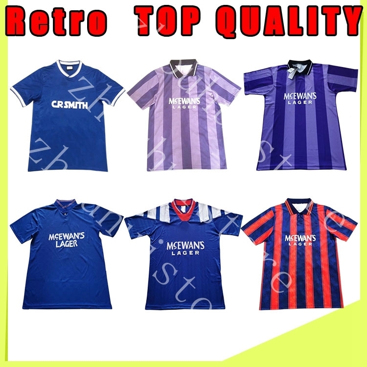 Glasgow Rangers 90 92 94 96 97 99 02 03 07 08 Retro soccer Jerseys GASCOIGNE 8 LAUDRUP 11 Blue Home 84 87 vintage classic football shirt, 94-95 third
Glasgow Rangers 90 92 94 96 97 99 02 03 07 08 Retro soccer Jerseys GASCOIGNE 8 LAUDRUP 11 Blue Home 84 87 vintage classic football shirt, 94-95 third