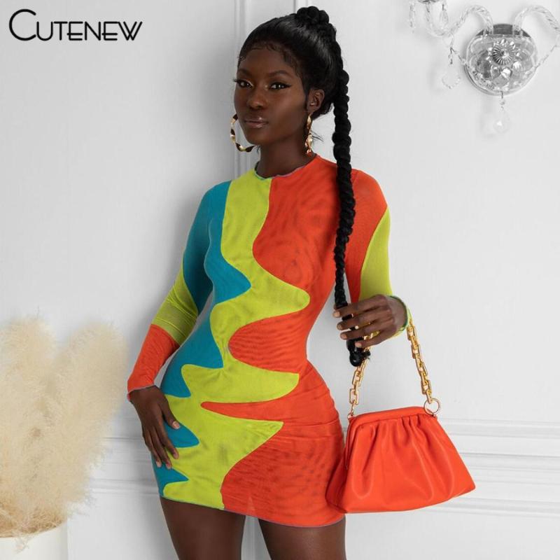 Casual Dresses Cute Sexy Mesh See Through Patchwork Colorful Bodycon Dress Women Autumn Long Sleeve Skinny Stretchy Lady Party Club Outfits, Black;gray
Casual Dresses Cute Sexy Mesh See Through Patchwork Colorful Bodycon Dress Women Autumn Long Sleeve Skinny Stretchy Lady Party Club Outfits, Black;gray