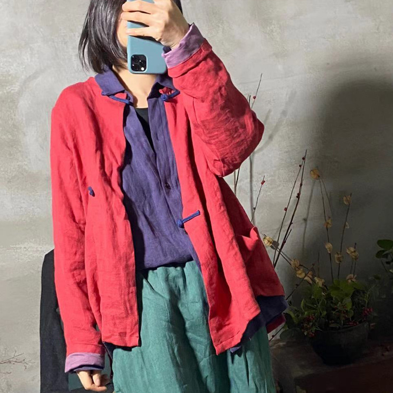 Johnature Women Linen Shirts Casual Blouses Spring Solid Color Long Sleeve Button Women Casual Shirts And Tops 210521, Purple
Johnature Women Linen Shirts Casual Blouses Spring Solid Color Long Sleeve Button Women Casual Shirts And Tops 210521, Purple