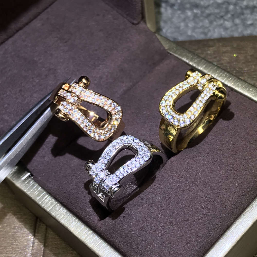 Ring Luxury Jewelry Brand Original design Horseshoe shape Women/Man Fred Trend Fine Zircon Legacy Pair Rings, Silver
Ring Luxury Jewelry Brand Original design Horseshoe shape Women/Man Fred Trend Fine Zircon Legacy Pair Rings, Silver
