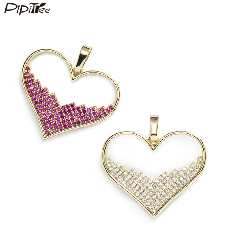 Charms Pipitree Shiny Cubic Zirconia Heart Fit Women Necklace DIY Pendant Jewelry Accessories Copper Gold Color, Bronze;silver
Charms Pipitree Shiny Cubic Zirconia Heart Fit Women Necklace DIY Pendant Jewelry Accessories Copper Gold Color, Bronze;silver