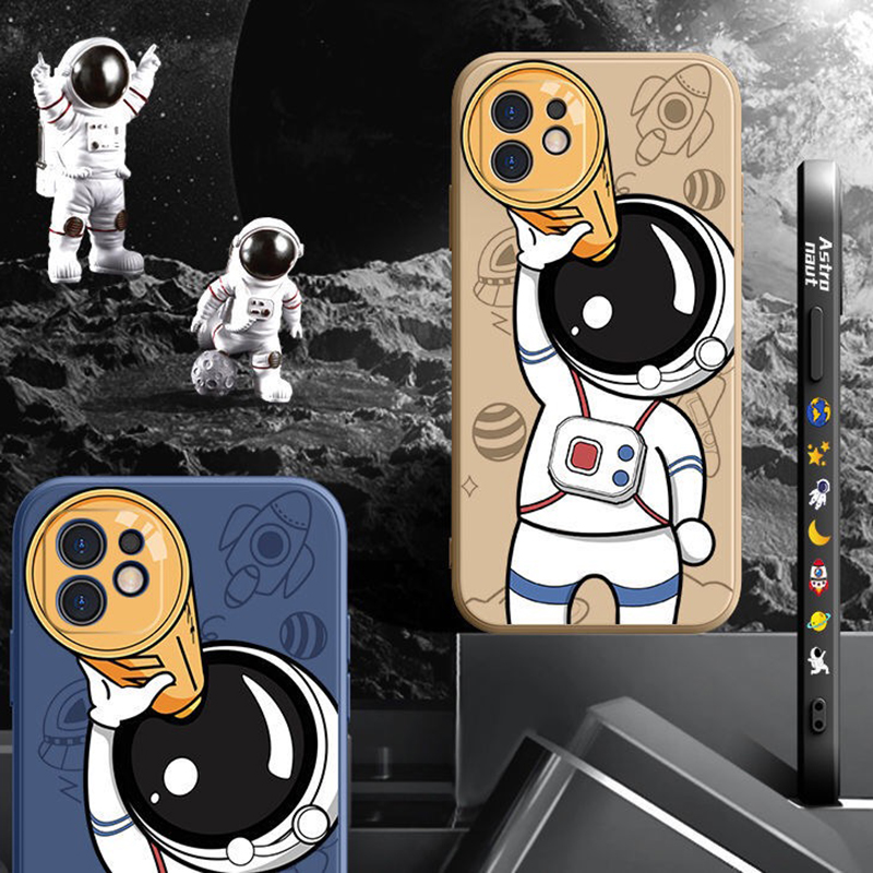 Cute Astronaut Hand Lanyard Phone Cases For iPhone 13 12 11 Pro Max XS Max XR X 8 7 Plus Liquid Silicone Soft Bumper Back Cover
Cute Astronaut Hand Lanyard Phone Cases For iPhone 13 12 11 Pro Max XS Max XR X 8 7 Plus Liquid Silicone Soft Bumper Back Cover