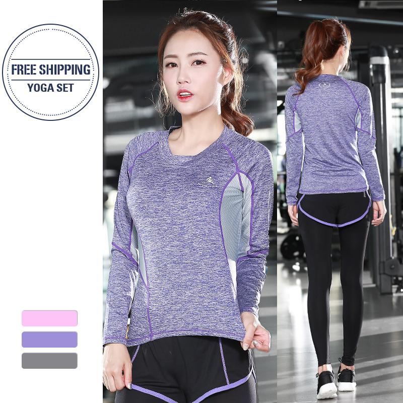 Shirts + Pants 2 Pcs Women Yoga Sport Suit +Long Sleeve Top Sportswear Gym Set Running Workout Clothes Outfits, White;red
Shirts + Pants 2 Pcs Women Yoga Sport Suit +Long Sleeve Top Sportswear Gym Set Running Workout Clothes Outfits, White;red
