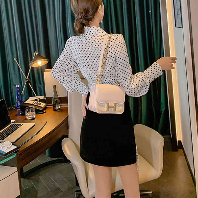 VGH Black Sexy Skirt For Women High Waist Patchwork Diamonds Tassel A Line Casual Mini Dresses Female Korean Summer Fashion 210421