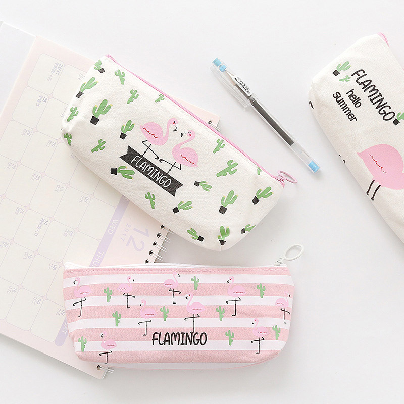 Kawaii Pencil Stationery Flamingo School Supplies Cartoon Animals Cute Kid Gifts
