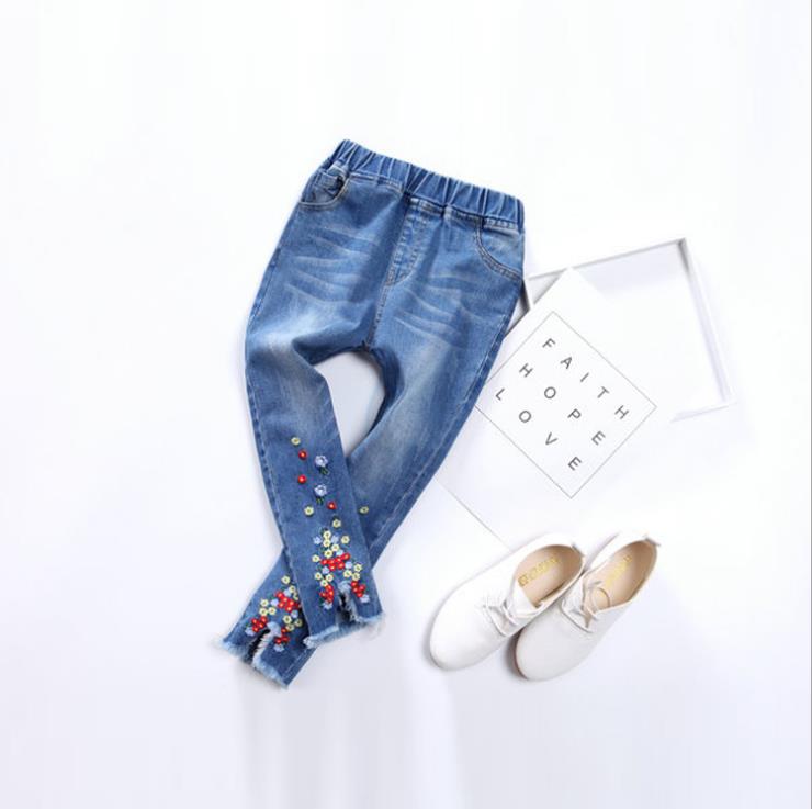 Girls Pants Kids Clothes Toddler Spring Autumn Baby Girl Jeans Children Flower Embroidered Slim Denim Trousers 2-7Years, As photo
Girls Pants Kids Clothes Toddler Spring Autumn Baby Girl Jeans Children Flower Embroidered Slim Denim Trousers 2-7Years, As photo