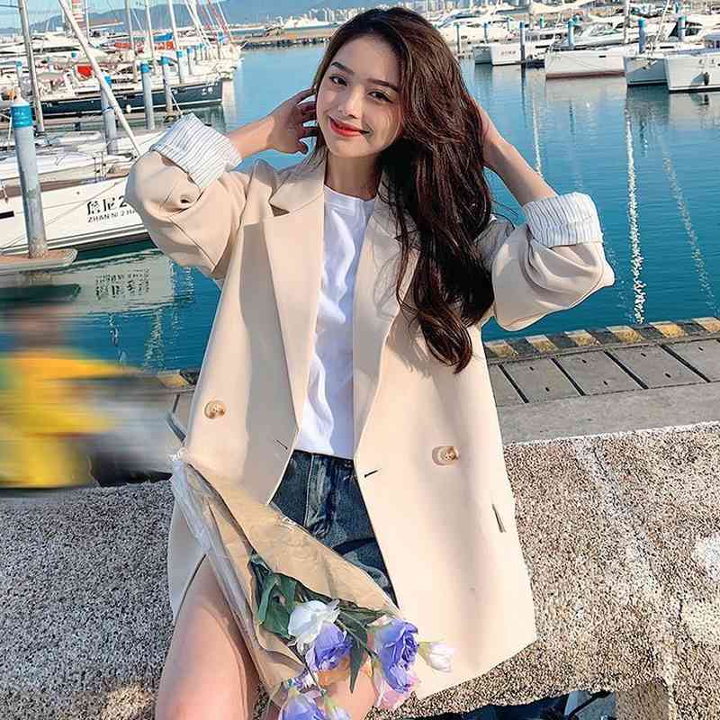 women's suits & blazers blazers with pockets, soft, loose, casual, simple, korean, spring j3b2, White;black
women's suits & blazers blazers with pockets, soft, loose, casual, simple, korean, spring j3b2, White;black