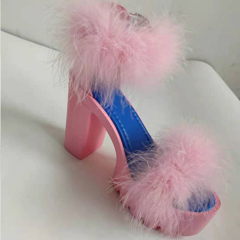 women sandals high heels PU women shoes 2022 summer new dropshipping, Blue 
women sandals high heels PU women shoes 2022 summer new dropshipping, Blue