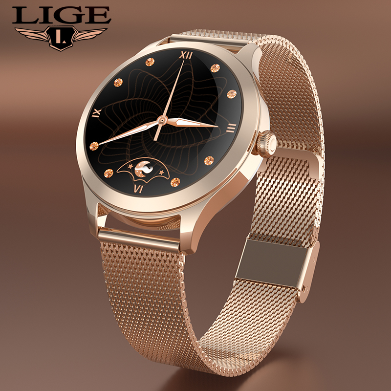 LIGE New Women Smart Watch Woman Fashion Watch Heart Rate Sleep Monitoring For Android IOS IP68 Waterproof Ladies Smartwatch+Boxg, Golden
LIGE New Women Smart Watch Woman Fashion Watch Heart Rate Sleep Monitoring For Android IOS IP68 Waterproof Ladies Smartwatch+Boxg, Golden