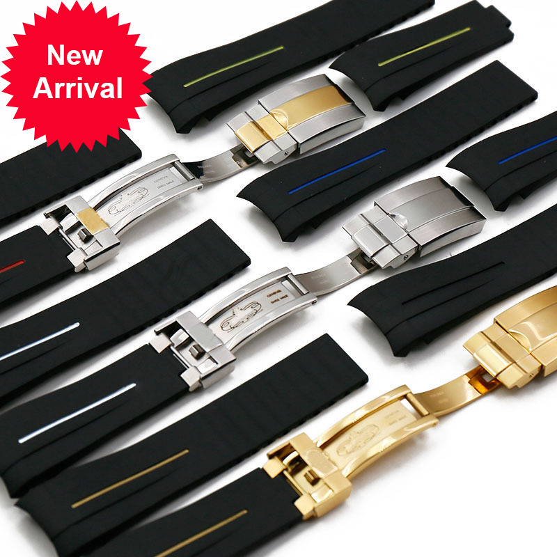 Men's rubber 20mm21mm folding buckle watch accessories for Rolex GMT ghost king Ancon waterproof silicone strap women band
Men's rubber 20mm21mm folding buckle watch accessories for Rolex GMT ghost king Ancon waterproof silicone strap women band