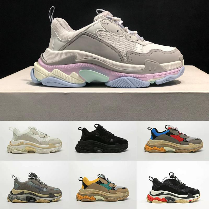 Paris Fashion shoe Women Shoes Dad Shoes Triple S 17FW Sneakers for Men Women Spring chaussures Navy Blue Shoes, 08
Paris Fashion shoe Women Shoes Dad Shoes Triple S 17FW Sneakers for Men Women Spring chaussures Navy Blue Shoes, 08