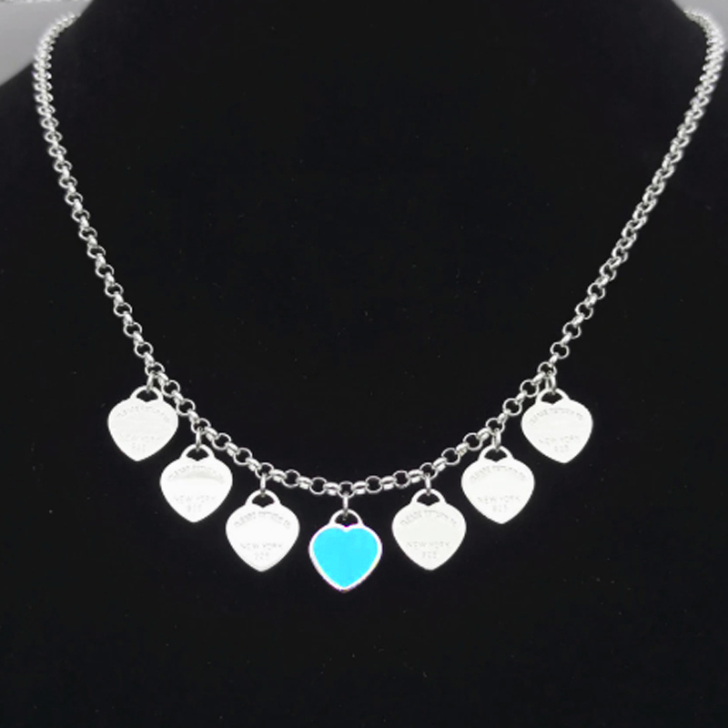 logo Luxury heart necklace woman 45cm stainless steel pendant jewelry on the neck Valentine Day Christmas gifts for girlfriend wholesale, Silver
logo Luxury heart necklace woman 45cm stainless steel pendant jewelry on the neck Valentine Day Christmas gifts for girlfriend wholesale, Silver