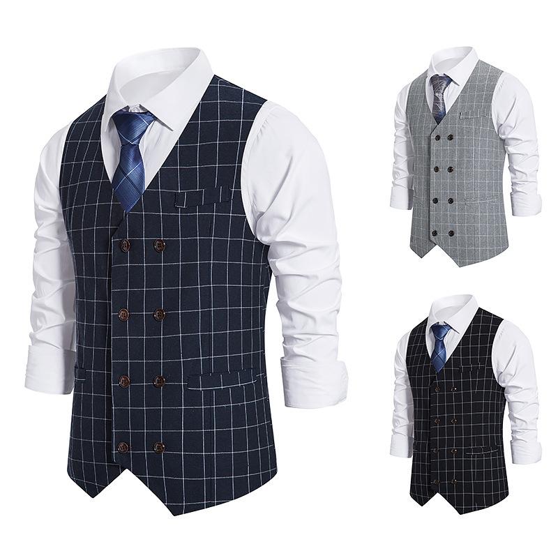 Men' Vests 2021 Suit Vest Men Jacket Sleeveless Plaid Fashion Spring Autumn Plus Size Business Casual Waiscoat, Black
Men' Vests 2021 Suit Vest Men Jacket Sleeveless Plaid Fashion Spring Autumn Plus Size Business Casual Waiscoat, Black