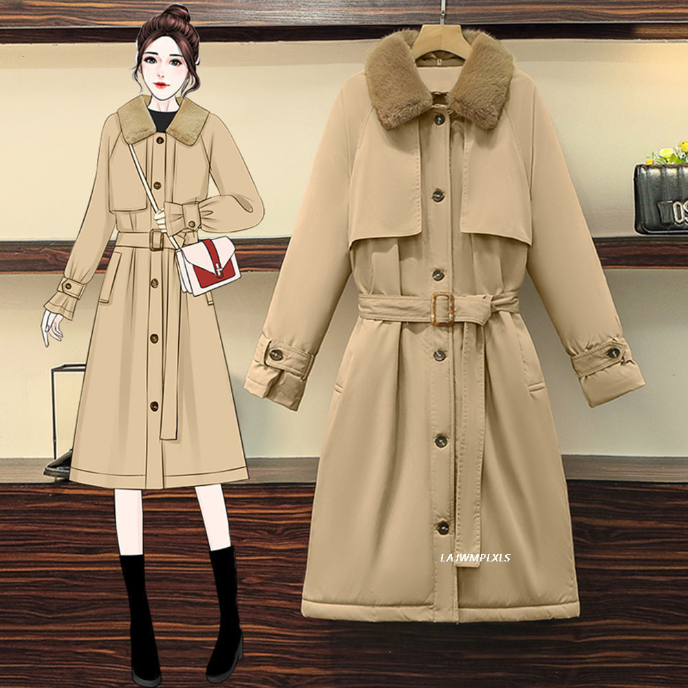 women's fur & faux winter korean parkas released cotton-padded women's clothing padded on the knee long lining of skin jacket m6n0, Black
women's fur & faux winter korean parkas released cotton-padded women's clothing padded on the knee long lining of skin jacket m6n0, Black