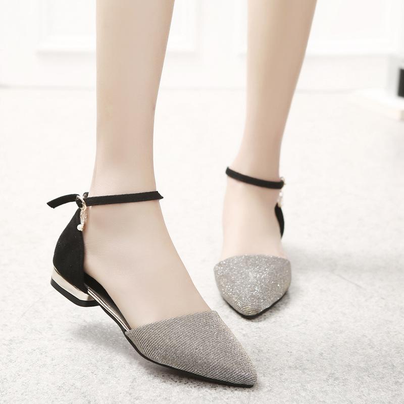 Sandals Spring/summer Korean Fashion Slim One-word Buckle With Pointed Flat Topless Women's
Sandals Spring/summer Korean Fashion Slim One-word Buckle With Pointed Flat Topless Women's