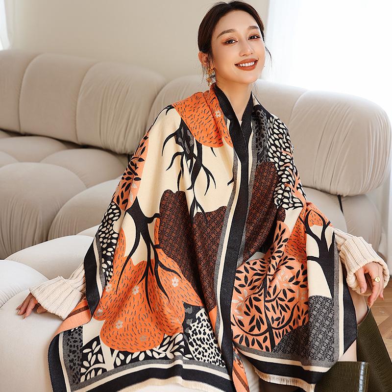 Scarves Woman Fashion European And American Style Forest Flower Printing Imitation Cashmere Shawl Multifunction Decorate Warm Scarf, Blue;gray
Scarves Woman Fashion European And American Style Forest Flower Printing Imitation Cashmere Shawl Multifunction Decorate Warm Scarf, Blue;gray