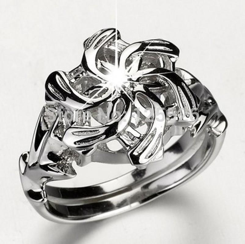 Cluster Rings Stunning The Galadriel Nenya Charm White CZ Simulated Stones 100% S925 Sterling Silver Lady Wedding Ring Size 5-10
Cluster Rings Stunning The Galadriel Nenya Charm White CZ Simulated Stones 100% S925 Sterling Silver Lady Wedding Ring Size 5-10