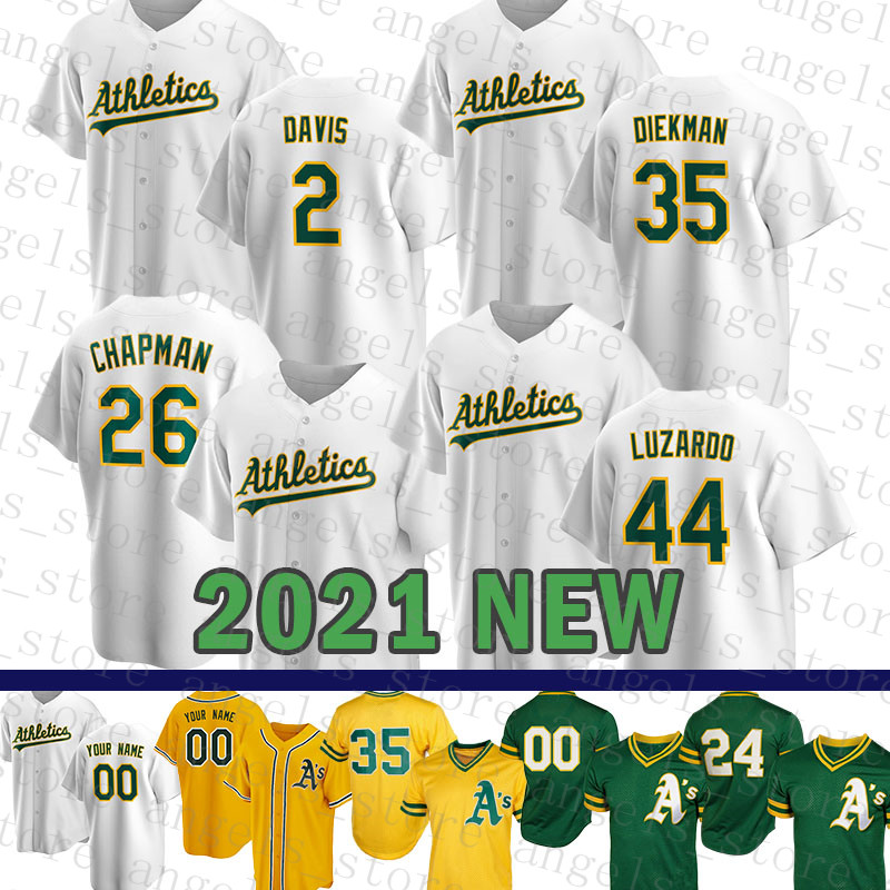 Oakland Custom Athletics 2 Khris Davis Baseball Jersey 26 Matt Chapman 24 Rickey Henderson 35 Jake Diekman 10 Marcus Semien 60 Andrew Triggs, Blue;black
Oakland Custom Athletics 2 Khris Davis Baseball Jersey 26 Matt Chapman 24 Rickey Henderson 35 Jake Diekman 10 Marcus Semien 60 Andrew Triggs, Blue;black