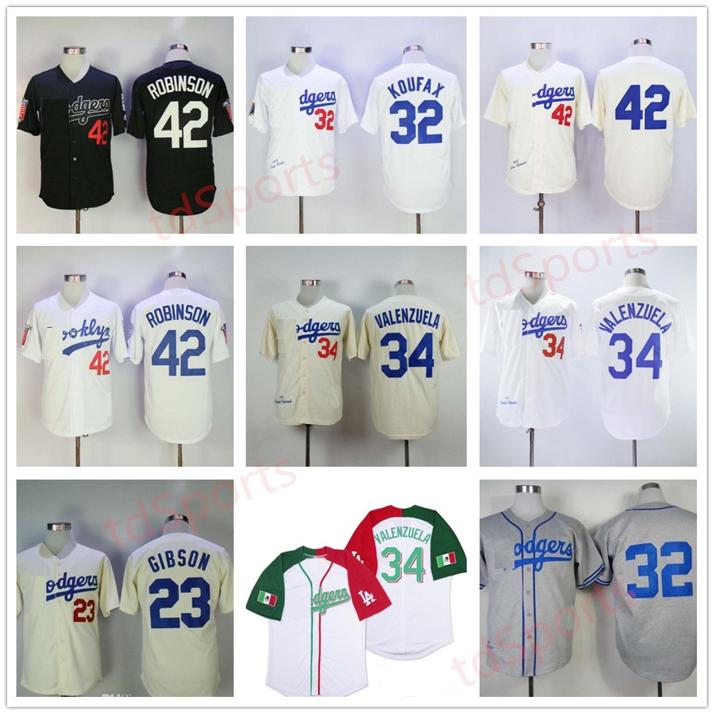 Men Women Youth Vintage Jerseys 42 Jackie Robinson 4 Babe Herman 23 Kirk Gibson 32 Sandy Koufax Dodger 34 Fernando Valenzuela 30 Maury Wills Retro Baseball jersey, As shown in illustration
Men Women Youth Vintage Jerseys 42 Jackie Robinson 4 Babe Herman 23 Kirk Gibson 32 Sandy Koufax Dodger 34 Fernando Valenzuela 30 Maury Wills Retro Baseball jersey, As shown in illustration