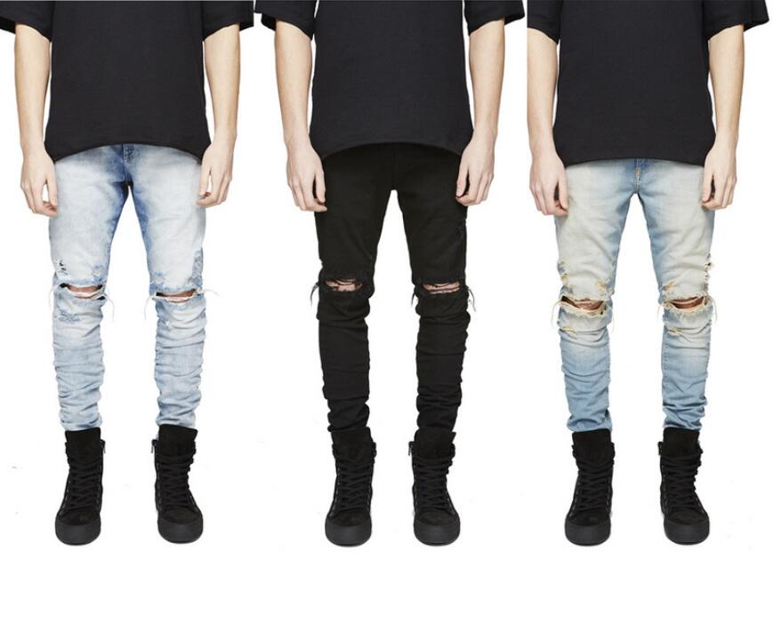 Wholesale-Summer Casual Slim Fit Ripped Jeans Men High-Street Mens Distressed Denim Joggers Knee Holes Washed Destroyed Jean trousers Plus Size 28-42, Blue - a
Wholesale-Summer Casual Slim Fit Ripped Jeans Men High-Street Mens Distressed Denim Joggers Knee Holes Washed Destroyed Jean trousers Plus Size 28-42, Blue - a
