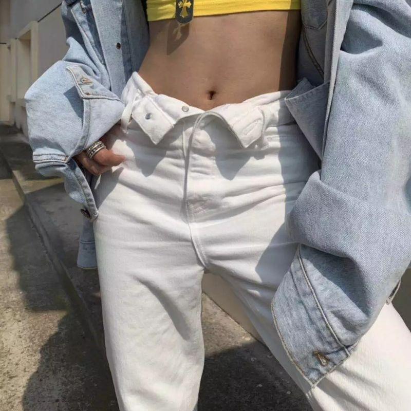 Women's Jeans Female Slim Autumn Winter Warm Solid Color High-waisted Denim Pant Women Fashion Trousers Ladies Casual Straight ML03, Blue
Women's Jeans Female Slim Autumn Winter Warm Solid Color High-waisted Denim Pant Women Fashion Trousers Ladies Casual Straight ML03, Blue