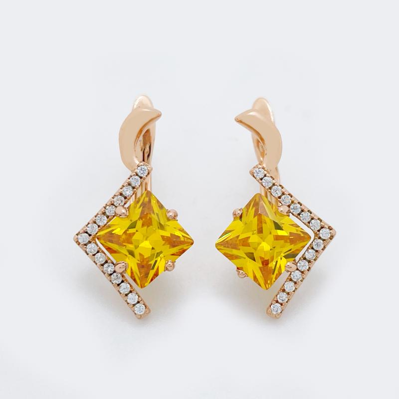Dangle & Chandelier Square Yellow Natural Zircon 585 Rose Gold Earrings Women Novel Unique Wedding Party Fashion Jewelry
Dangle & Chandelier Square Yellow Natural Zircon 585 Rose Gold Earrings Women Novel Unique Wedding Party Fashion Jewelry