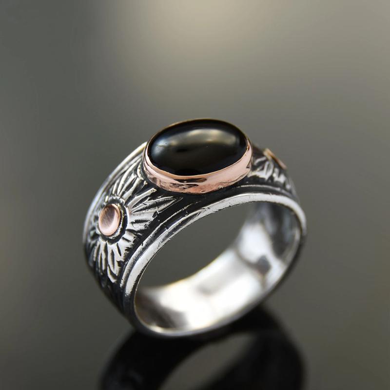 Wedding Rings Bohemian Vintage Flower Shape Ring For Women Simple Artistic Design Retro Black Gem Female Cocktail Party Statement Gift
Wedding Rings Bohemian Vintage Flower Shape Ring For Women Simple Artistic Design Retro Black Gem Female Cocktail Party Statement Gift